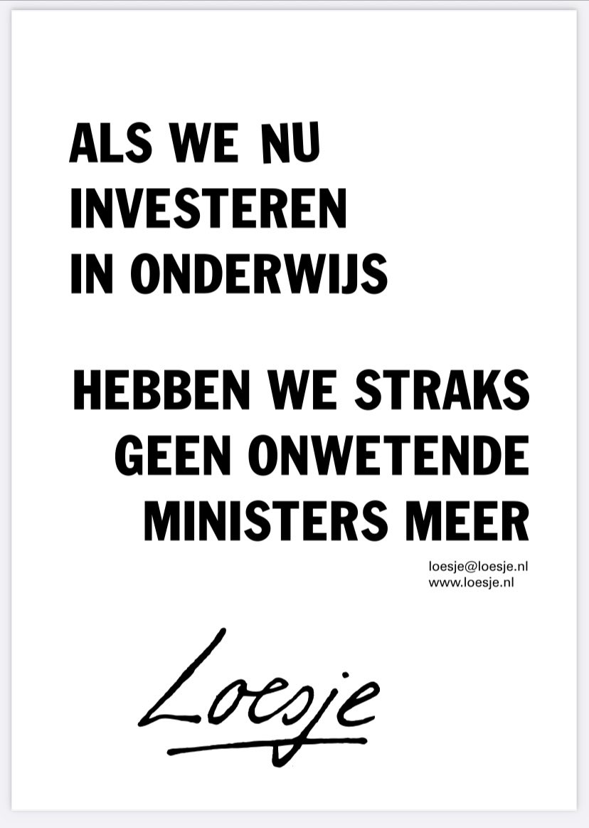 Loesje heeft gelijk ⬇️⬇️⬇️