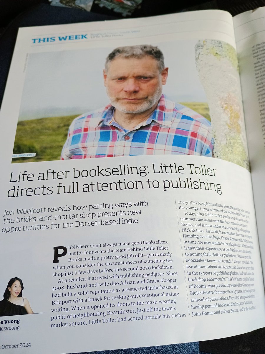 UllapoolBookshop (@ullapoolb) on Twitter photo Great to read this article in the most recent edition of <a href="/thebookseller/">The Bookseller</a> featuring the wonderful <a href="/LittleToller/">Little Toller 🇺🇦🇵🇸</a> and <a href="/jonwoolcott/">Jon Woolcott</a> , wishing you all the best for your future Publishing endeavours. Great to read this article in the most recent edition of <a href="/thebookseller/">The Bookseller</a> featuring the wonderful <a href="/LittleToller/">Little Toller 🇺🇦🇵🇸</a> and <a href="/jonwoolcott/">Jon Woolcott</a> , wishing you all the best for your future Publishing endeavours.