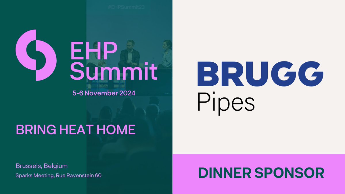 BRUGG Pipes (@brugg_pipes) on Twitter photo We are proud to sponsor the #EHPSummit
Join us in #Brussels at this #highlevel policy event to explore ways to boost & ensure a fair, safe heating & cooling transition in 🇪🇺.
This <a href="/EuroheatPower/">Euroheat & Power EHP</a> Summit we #bringheathome!🏠
Register👉 bit.ly/3WYF0MM We are proud to sponsor the #EHPSummit
Join us in #Brussels at this #highlevel policy event to explore ways to boost & ensure a fair, safe heating & cooling transition in 🇪🇺.
This <a href="/EuroheatPower/">Euroheat & Power EHP</a> Summit we #bringheathome!🏠
Register👉 bit.ly/3WYF0MM