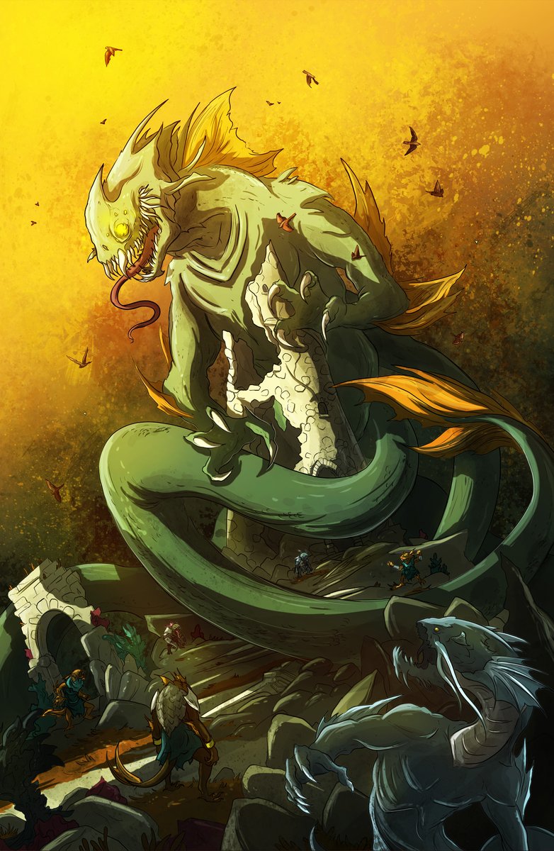 We open book 3 with Mike &amp; Howard trapped in hell, lost in the realm of Dagon.

Y'know... casual Thursday.