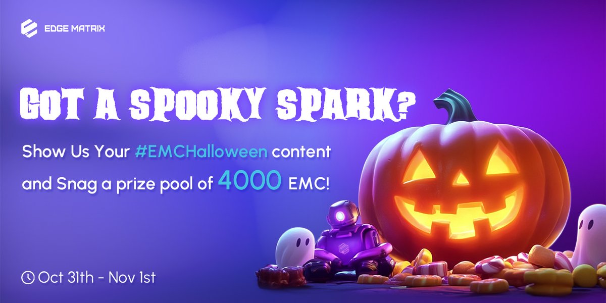 It’s Halloween, and we’re bringing the treats! 🎃
Join the #EMCHalloween Hashtag Event for a shot at 1000 EMC tokens! Share your spookiest, funniest, or most creative EMC content and tag <a href="/EMCprotocol/">EMC</a>  to enter.

💰Total Prize Pool: 4,000 EMC
🏆 3 Creative Content Awards:  1,000