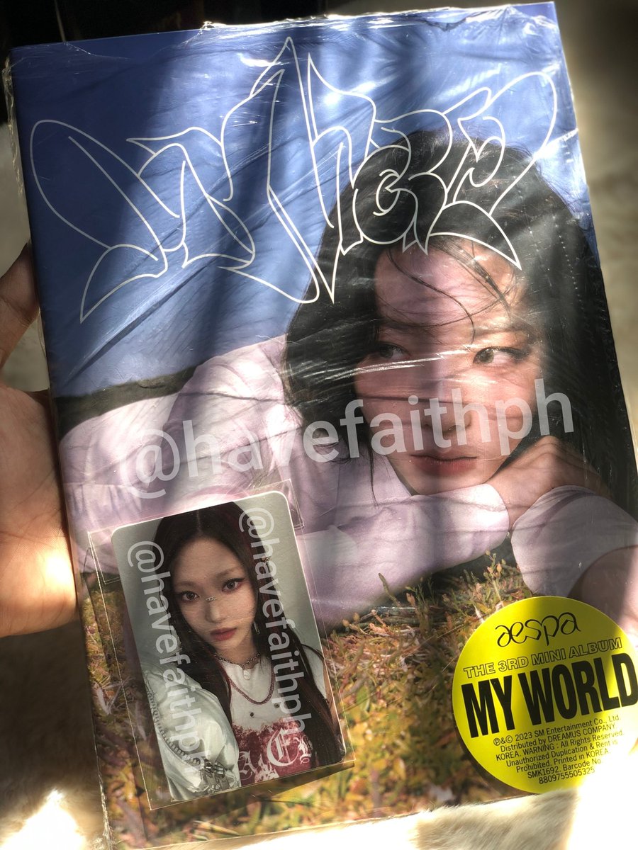 HaveFaithPH's tweet photo. Clearance sale 🎉
AESPA MY WORLD ALBUM + MEMBER
#aespa

₱450 / album pc + album  

Mine / DM to avail https://t.co/M1OkcsV4zs