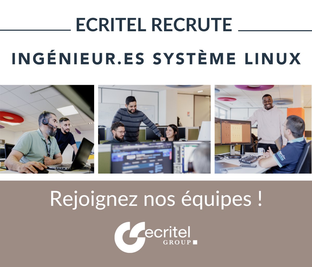 ECRITEL RECRUTE !
Plusieurs postes d'#ingénieur #système #Linux sont ouverts chez Ecritel actuellement à Clichy, Nantes, Toulouse, Bordeaux, Vannes ou Papeete !
+ d'infos : linkedin.com/jobs/view/4050…
#Recrutement #Linux #IngénieurSystème #JobOpportunity #Carrière #Emploi