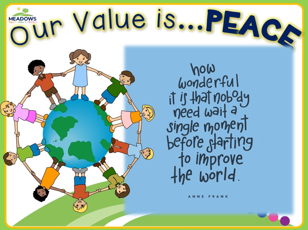meadows_primary's tweet photo. Welcome back to school!
This term, we are learning about the value of peace.
#OutstandingValues💙 https://t.co/5jrSewWscj