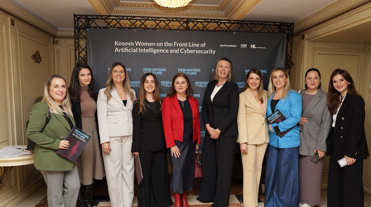 Embassy of the Netherlands in Kosovo (@nlinkosovo) on Twitter photo Ambassador <a href="/Karin_Boven/">Karin Boven</a> was honored to attend the MATRA project’s closing event on cybersecurity, led by @ipkofoundation and <a href="/WomenInTechOrg/">Women in Tech® Global</a>. This initiative empowered women and girls in cybersecurity, equipping them with skills. Wishing them success in their future endeavours. Ambassador <a href="/Karin_Boven/">Karin Boven</a> was honored to attend the MATRA project’s closing event on cybersecurity, led by @ipkofoundation and <a href="/WomenInTechOrg/">Women in Tech® Global</a>. This initiative empowered women and girls in cybersecurity, equipping them with skills. Wishing them success in their future endeavours.
