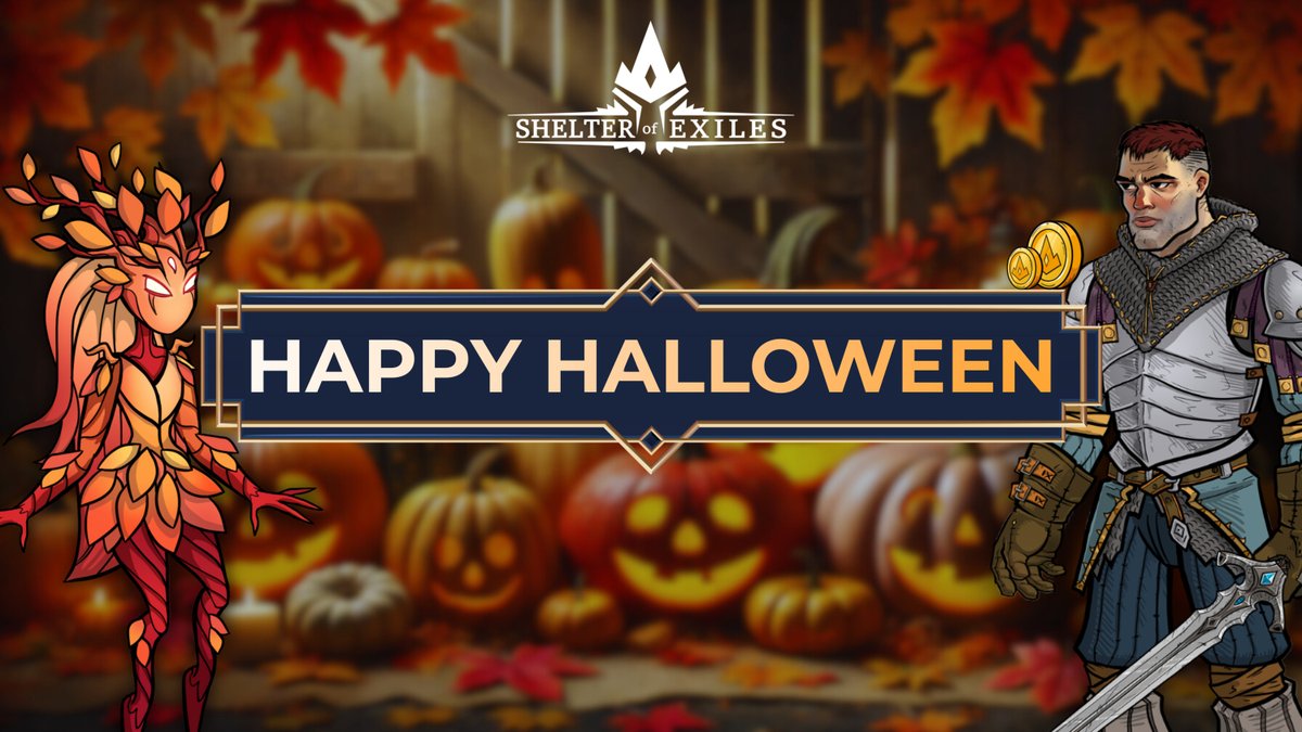 🎃 𝗛𝗮𝗹𝗹𝗼𝘄𝗲𝗲𝗻 𝗶𝘀 𝗵𝗲𝗿𝗲!

⚔️ Exiles are celebrating too!
We're gearing up for Halloween, how about you?

👉Playtest is still ongoing, even in these spooky times! Happy Halloween! 🎃👻

🪙 Make sure to drop in and get yourself some 𝗘𝘅𝗶𝗹𝗲𝘀 𝗴𝗼𝗹𝗱
👉🔗 𝗝𝗼𝗶𝗻