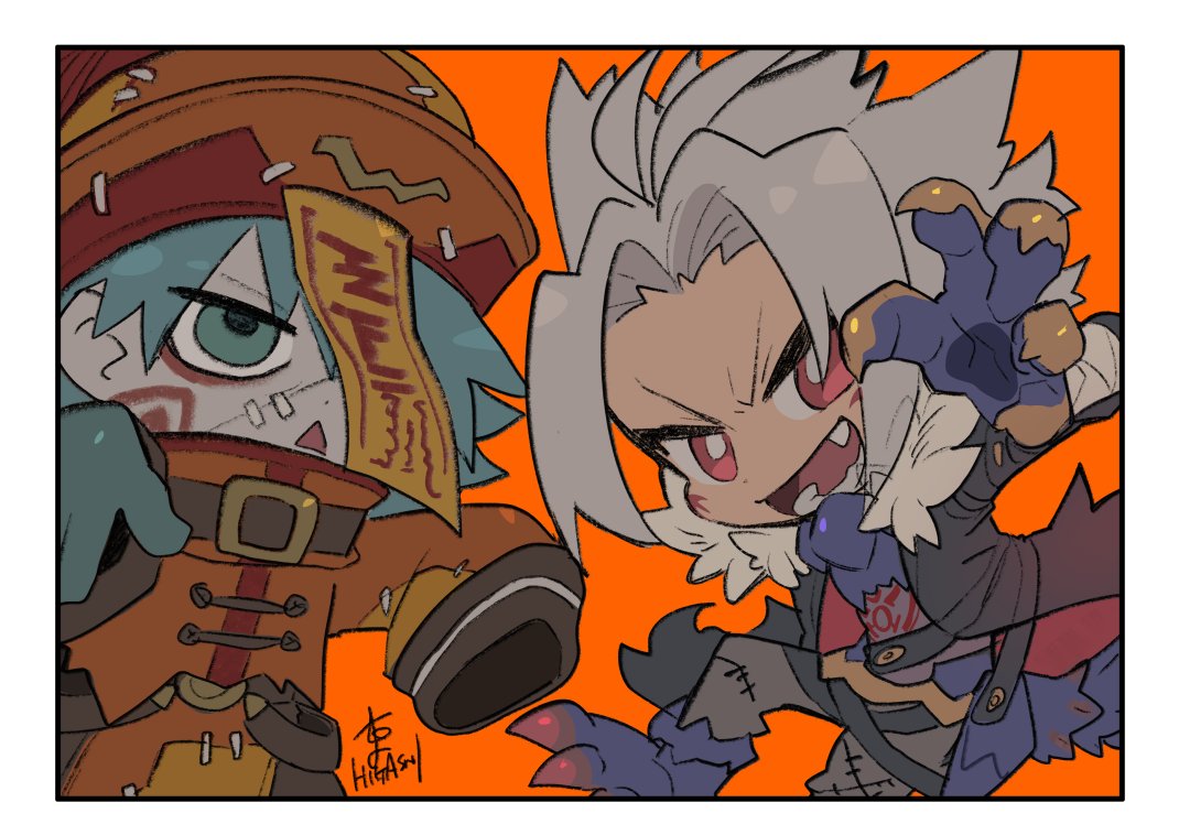 higashi_cc2's tweet image. 昔グッズ用に描いたハロウィン衣装でハピハロ🎃
#dothack #ドットハック