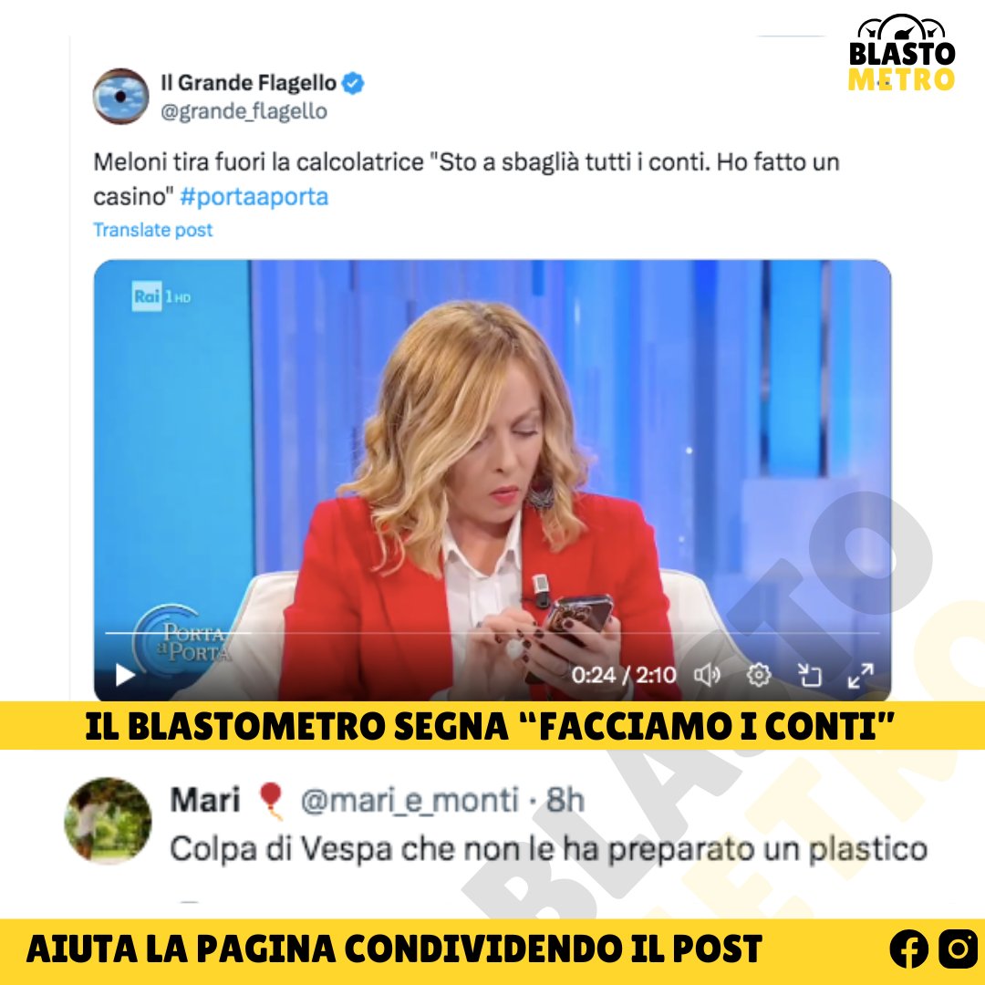 BlastometroTW's tweet image. dei conti si occupa mio zio 'Ntunello
