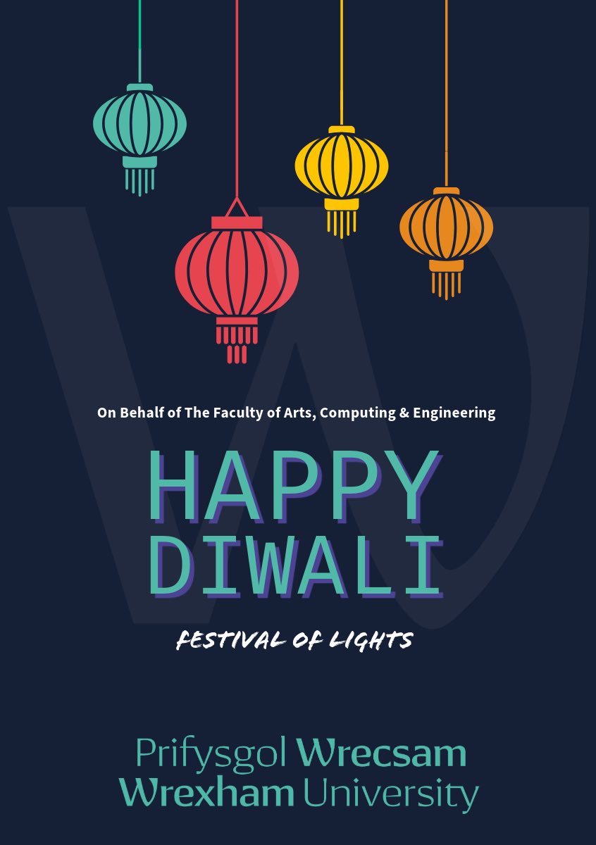 ✨ Happy Diwali from Wrexham University! ✨ Wishing our students, staff, and community a joyful celebration filled with light, prosperity, and happiness. 🪔 #HappyDiwali #WrexhamUni