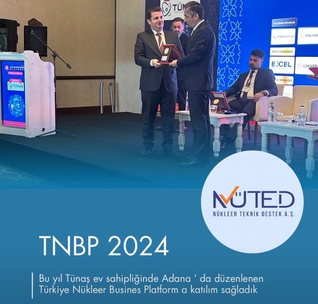 Nuclear_BP's tweet photo. #NUTED (Nükleer Teknik Destek A. Ş.) is #Türkiye's Nuclear Technical Support Company that provides scientific and technical support to the Turkish Nuclear Regulatory Authority (#NDK). NUTED was established in 2018 as the #TSO (Technical Support Organisation) for the NDK.
👉 https://t.co/eORYlwIlfY
#TNBP2024 #NuclearEnergy #Nuclear #Türkiye #Energy #Power