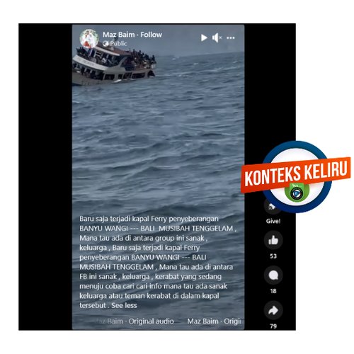 BWIUpdate's tweet image. [HOAKS] Kapal Feri Rute Banyuwangi-Bali Tenggelam 29 Oktober 2024
Video yang dibagikan adalah peristiwa kapal terbalik di Danau Kivu, Republik Demokratik Kongo, pada 3 Oktober 2024. Insiden itu menewaskan 78 orang