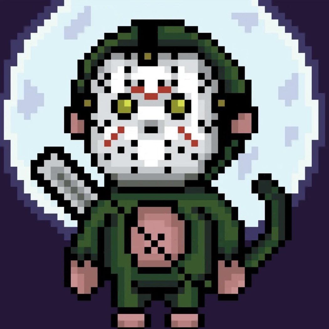 metalumberjack's tweet photo. HappyHalloweenð
#PixelMoonMonkey
#Jason Monkey https://t.co/f3aQncw63F