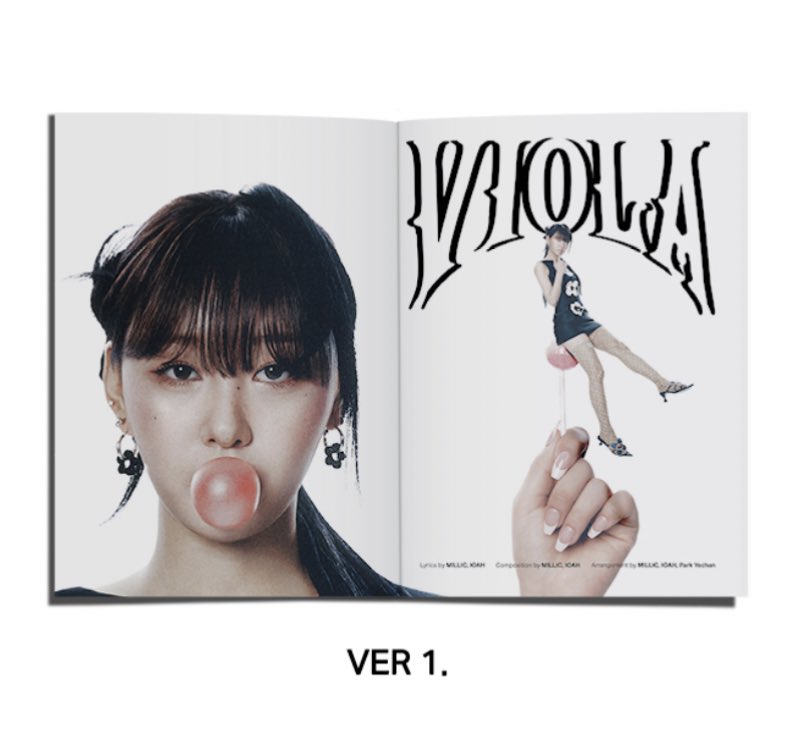 yves holding herself up on a lollipop
