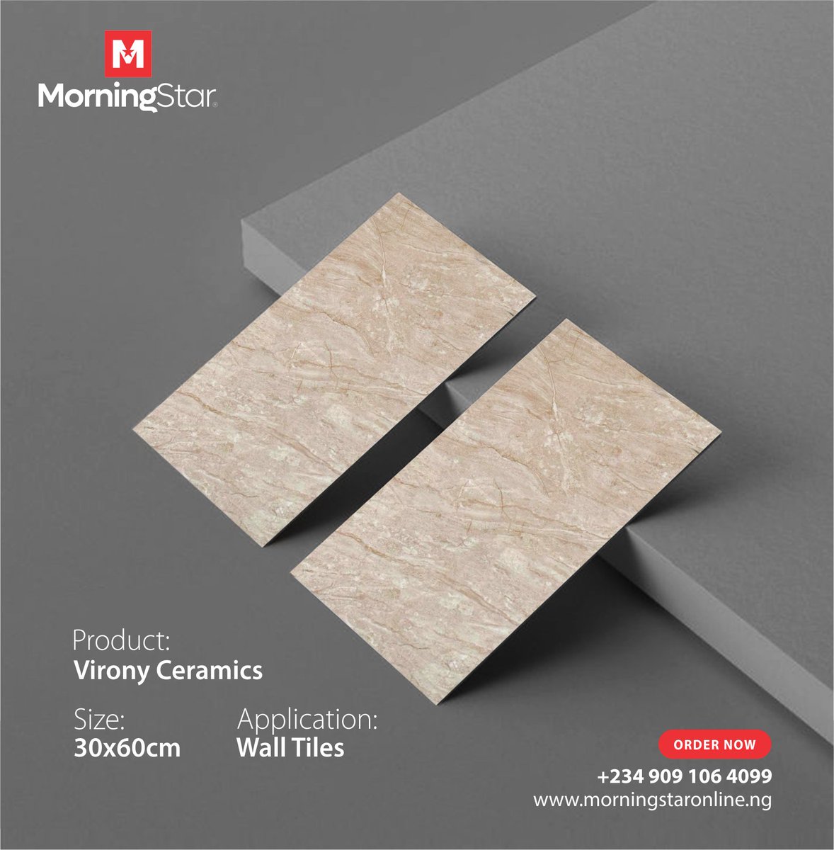 morningstar_cer's tweet photo. Virony

Product details:
Wall Tiles
30*60cm

🚨 Bulk order only. Nationwide delivery. 🚨

Get it now - Call/WhatsApp +234 909 106 4099 or send a DM.

#walltilesdesign
#goodwillceramics
#housedeveloper https://t.co/Gi9fmGcLMd