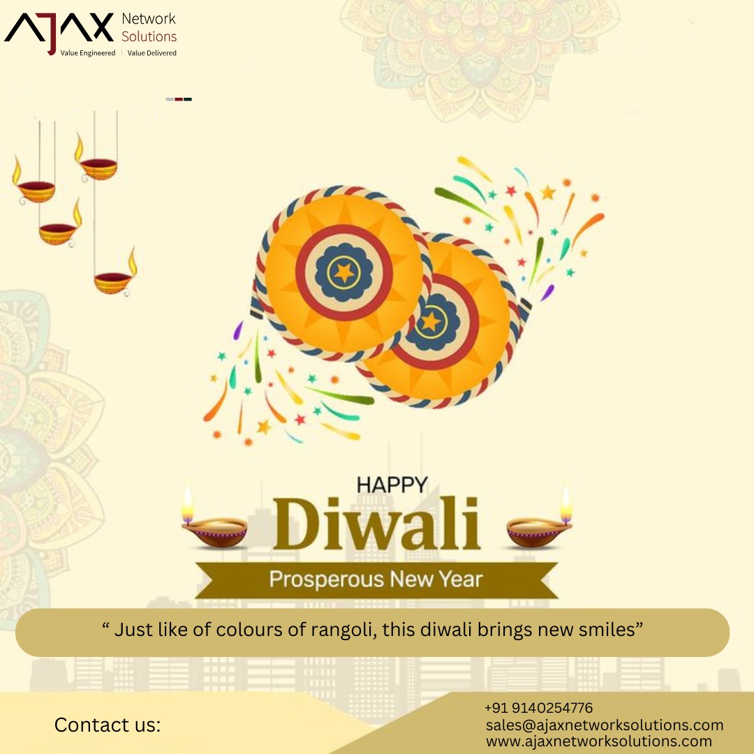 amalkars's tweet image. Happy Diwali from Ajax Network Solutions! 🌟
May this Diwali bring you brightness without breaches, joy without risks, and prosperity without compromises
#HappyDiwali #AjaxNetworkSolutions #CyberSafeDiwali #DigitalSecurity #FestivalOfLights #StaySecure #DataProtection