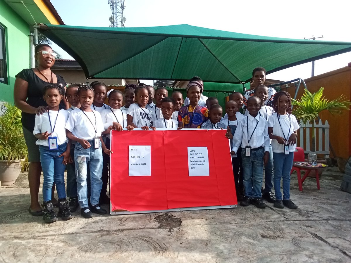 AkingbasoteAyo1's tweet photo. Kudos to Emerald Springs School Akure Year Two as they did Justice to the topic " SAY NO TO CHILD ABUSE " https://t.co/vjRdzanBZV