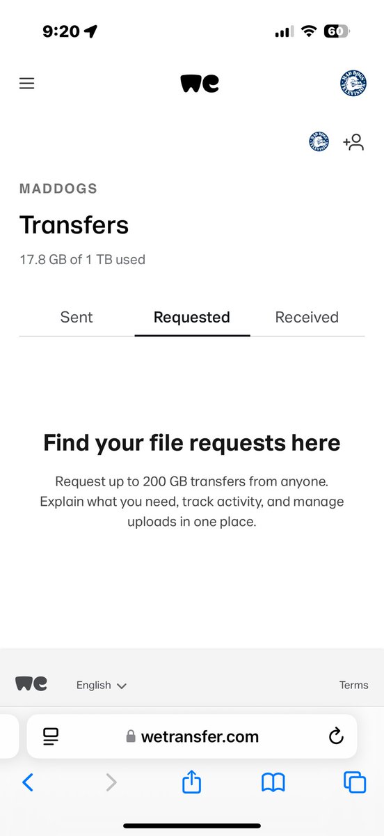 jbaileytv's tweet photo. @WeTransfer how do I make a file request from your site on iOS? https://t.co/cKTBw9CSaZ