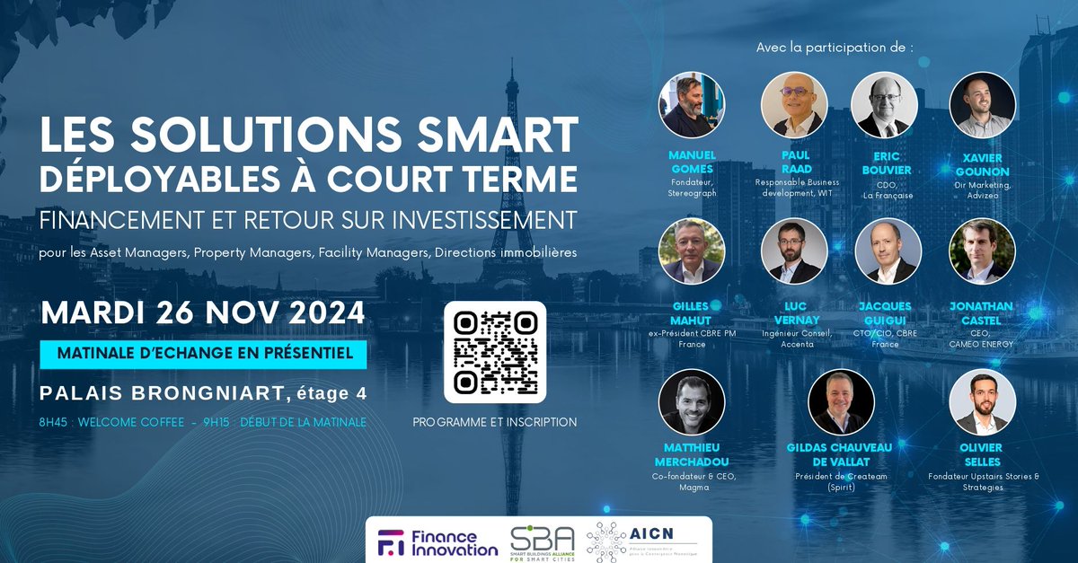 🚀 Magma se joint à <a href="/financeinnov/">Finance Innovation</a>, SBA - Smart Buildings Alliance for Smart Cities et AICN pour une matinale d’échanges inspirants !

Notre CEO <a href="/Matmerkad/">Matthieu Merchadou</a>, interviendra lors de la session Maintenance et numérique : déployer des solutions pour réduire les coûts de gestion, animée