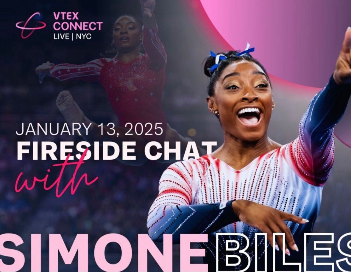 jarokrolewski's tweet photo. On January 13th 2025, @mgfaria and @gthomaz from #vtex team will host @Simone_Biles during #NRF2025 - the most decorated gymnast in history 🔥
If you are coming to NRF2025, you can not miss it.
Join @VTEXcommerce for this unique opportunity to learn from one of the most inspiring athletes ever.
Get your tickets here: https://t.co/oSHtwdx36X
#VTEX #Retail #Ecommerce #nrf2025
https://t.co/TNmxCHhz2m