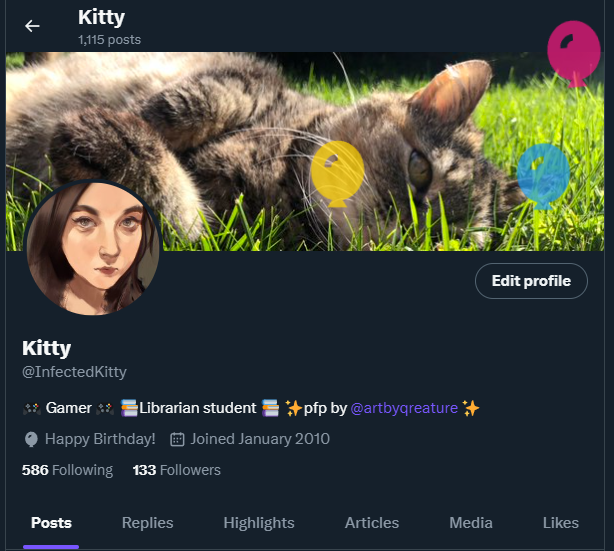 InfectedKitty's tweet photo. It's my balloon day! https://t.co/6q01XkNpch
