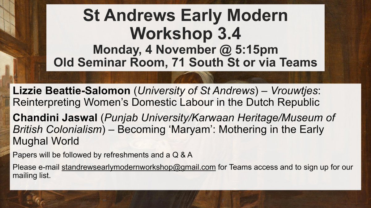 St Andrews Early Modern Workshop tweet media