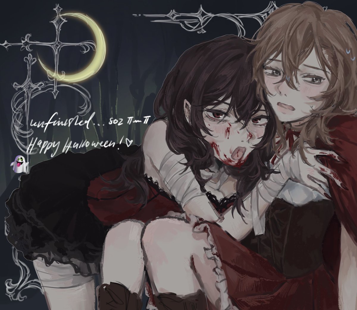 vampire dazai everynyan ... u_u 💤 

#femskk #太中 #femsoukoku