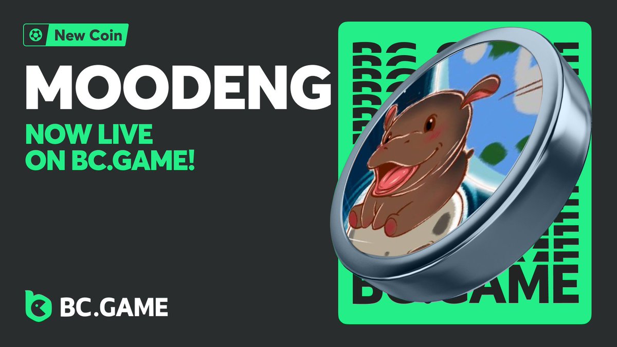 bcgame's tweet image. We’re thrilled to announce that @MooDengSOL is now live on BC.GAME! 🥂 

We’re giving away $200 worth of #MOODENG to 20 lucky winners to celebrate! 🎁

💸 Follow, RT, ♥️, and drop your UID in the comments!

#bcgame #MoodengSOL #moodeng #hippo