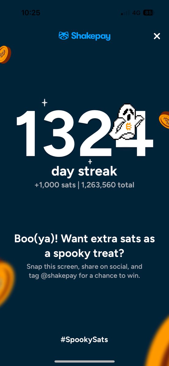 Tag: @sherbshakes keeping the streak alive 🎃👻#spookysats