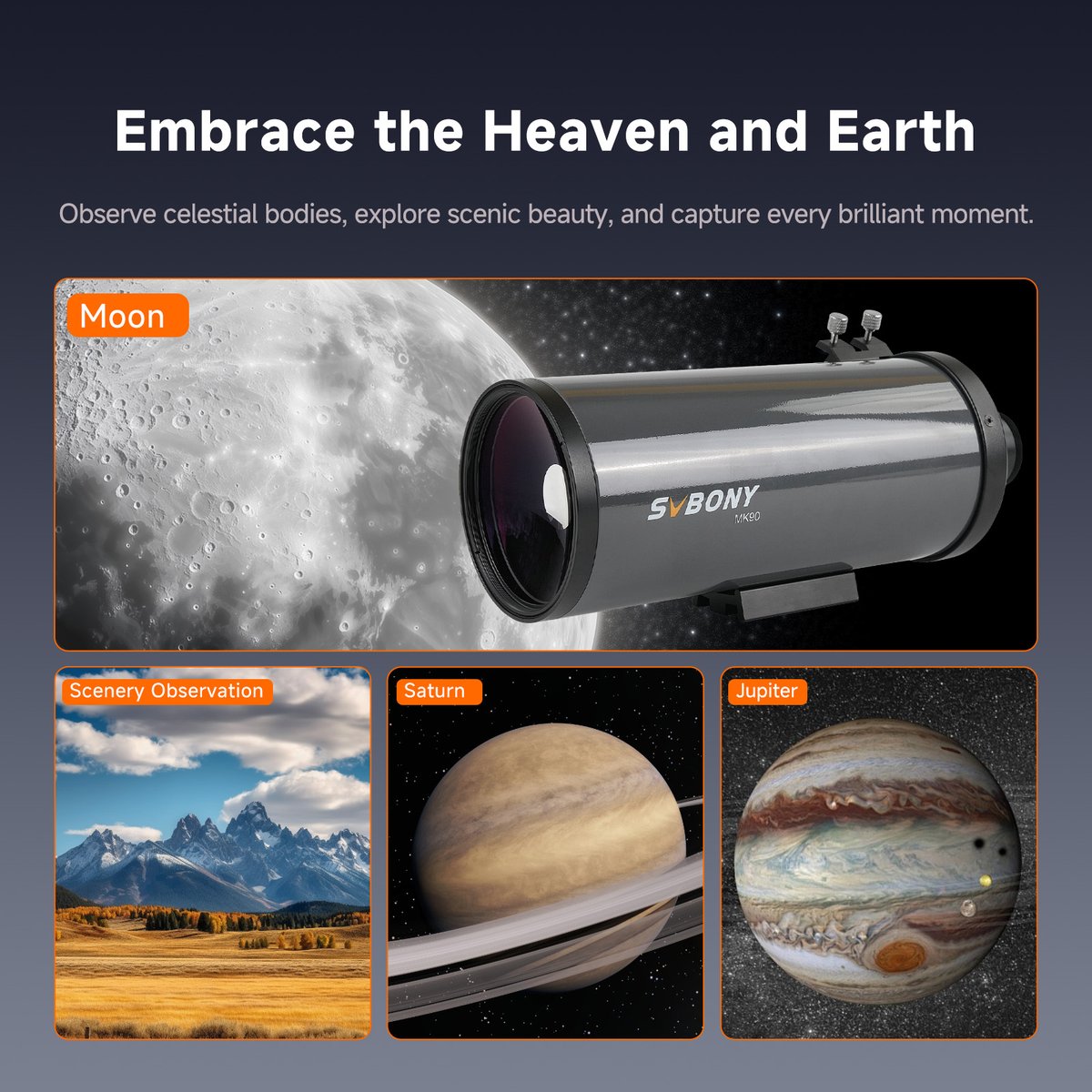 SVBONY1's tweet photo. 🔭 What are you looking forward to observing with the MK90? 🌙

Will it be the Moon, Saturn or Jupiter? 
Share your observing plans and have fun chatting about astronomy together! ✨
https://t.co/2b91cfjDDI
Use the 20% coupon and the price of MK90 is $187.99.(CODE: TOPGIFTS20) https://t.co/VHnH7S88ss