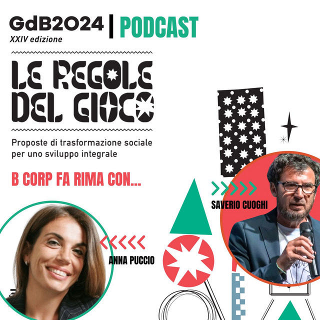 𝗕 𝗰𝗼𝗿𝗽 𝗳𝗮 𝗿𝗶𝗺𝗮 𝗰𝗼𝗻... | Nuovo episodio del podcast #gdb2024
Ne abbiamo parlato con <a href="/annapuccio/">anna puccio</a> di <a href="/BCorpItalia/">BLabItalia</a>, intervistata da <a href="/saverio_cuoghi/">Saverio Cuoghi</a> per Innovazione 2020, il podcast ufficiale delle Giornate di Bertinoro 2024.
open.spotify.com/episode/0dIlZF…
#bcorp