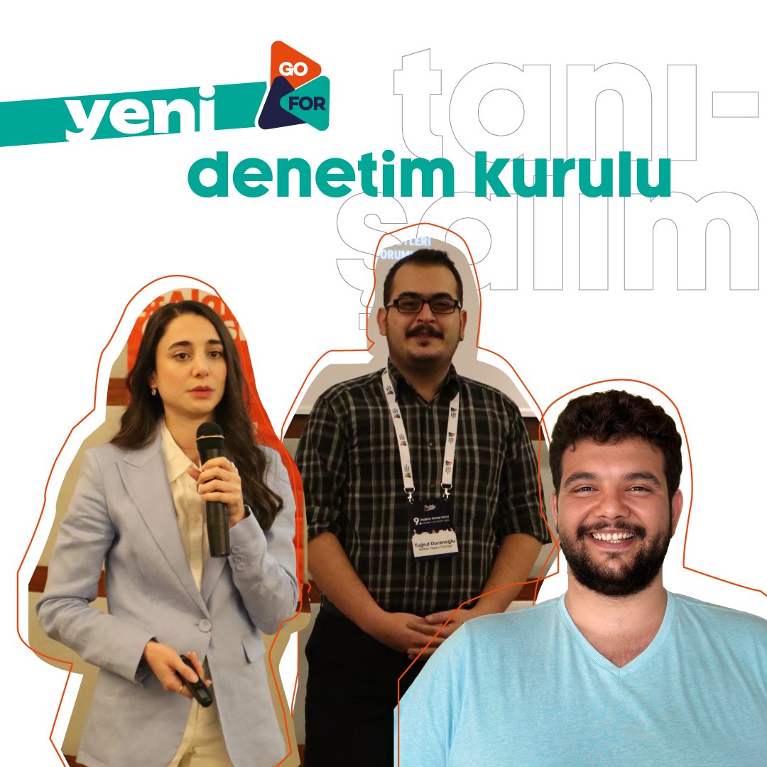 GoFor’un yeni Denetim Kurulu ile tanışın! 👋

🌟 9. Olağan Genel Kurul’da yapılan seçimlerle GoFor’un yeni Denetim Kurulu üyeleri belirlendi.

✦ Boğaçhan Alkan
Lykia İzcilik ve Doğaseverler Kültür Derneği
✦ Muhammet Tuğrul Duranoğlu
Birlikte Yaşam Derneği
✦ Yağmur Bayındır