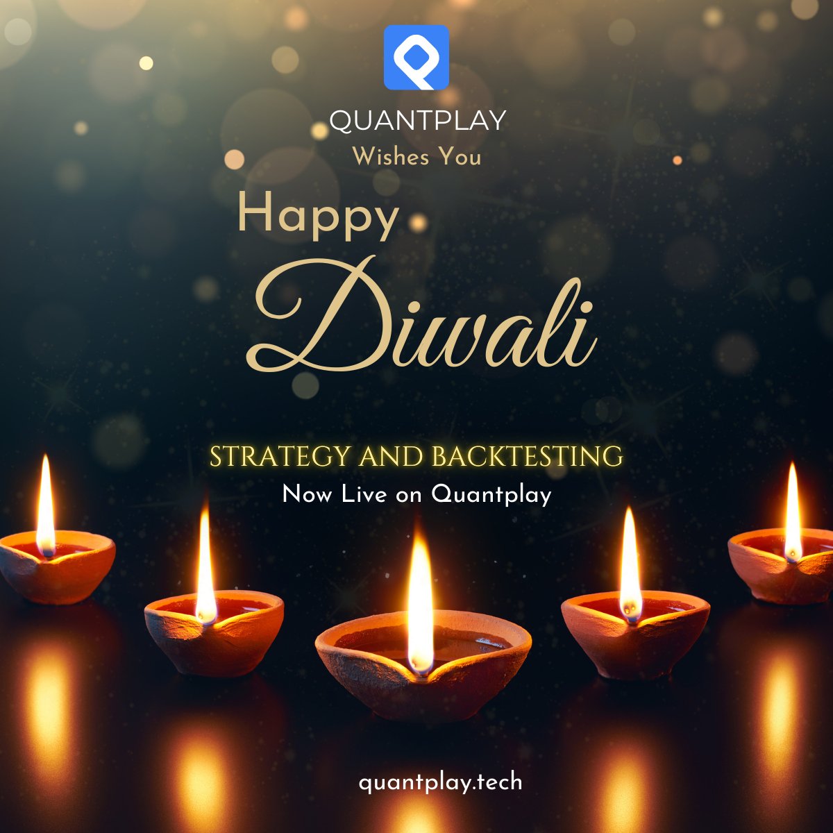 🎉✨ Happy Diwali from Quantplay! ✨🎉

This Diwali, illuminate your trading strategies with our new Strategy Builder!

Create, customize, and automate your strategies.

Start building smarter strategies and let prosperity shine on your trades!

 #Diwali #AlgoTrading #Quantplay