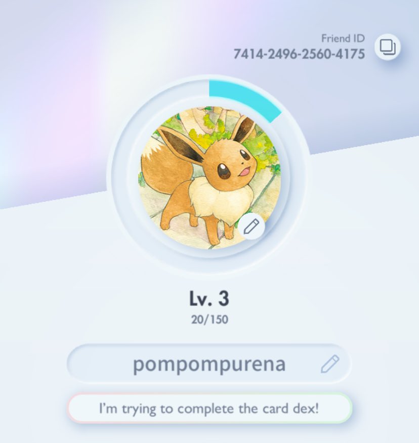 renaamon's tweet image. hello pokémon pocket friends add me!! 

7414249625604175