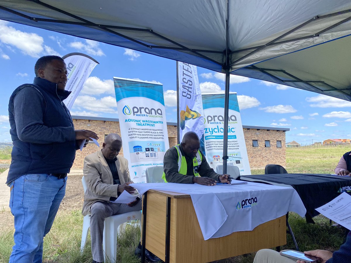 sastep_za's tweet image. Through the WRC’s work and community collaboration, today we are handing over the Aquonic by @Prana_WS. Through this system we are on the path to providing Dlungwana Primary’s learners with facilities that truly meet their needs.#SAFEProgram#PartnershipForGood