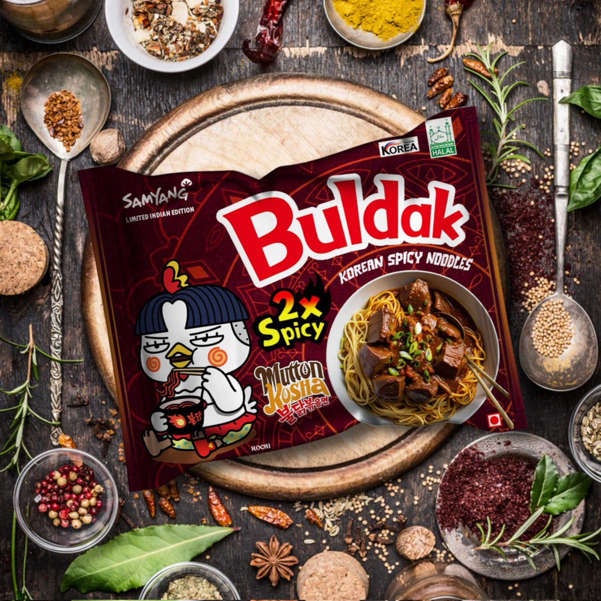 TweetUltron's tweet photo. Re-tried #graphicdesign after a hiatus 🍜
Buldak Noodles Bengali-inspired Flavours
#samyang #buldak #ramen #spicy #korean #noodles #indian #concept #photoshop #adobe #hochi #product #packaging #mockup #veg #nonveg #mutton #fish #prawn https://t.co/tadsmrVcJh