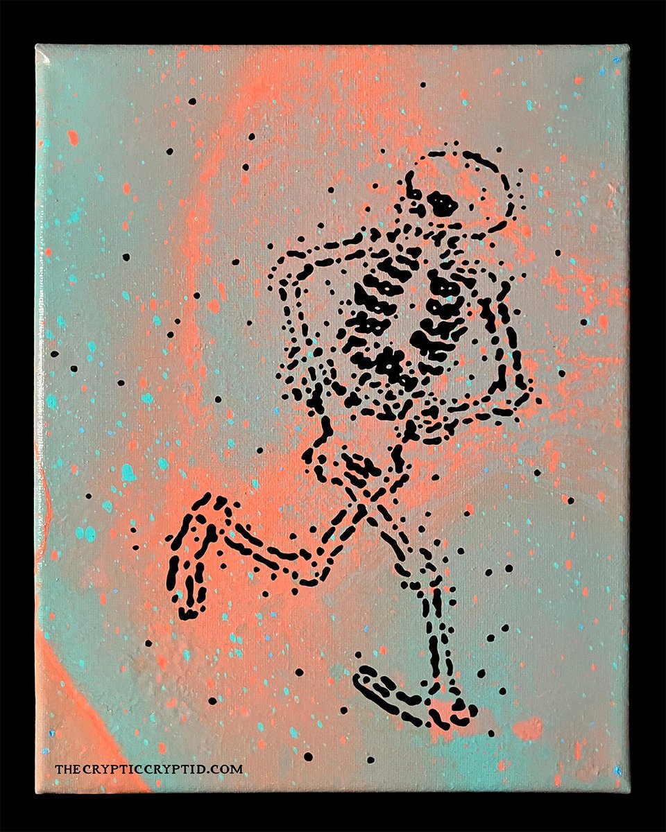 cryp71ccryp71d's tweet image. SPOOKY SCARY SKELETON 

Acrylic on hydro dipped, splatter painted canvas, 8” X 10”

#spookyscaryskeleton #spookyscaryskeletons #spookyscary #skeletondance #skeleton #painting #hydrodipping #spraypainthydrodipping #splatterpainting #thecrypticcryptid