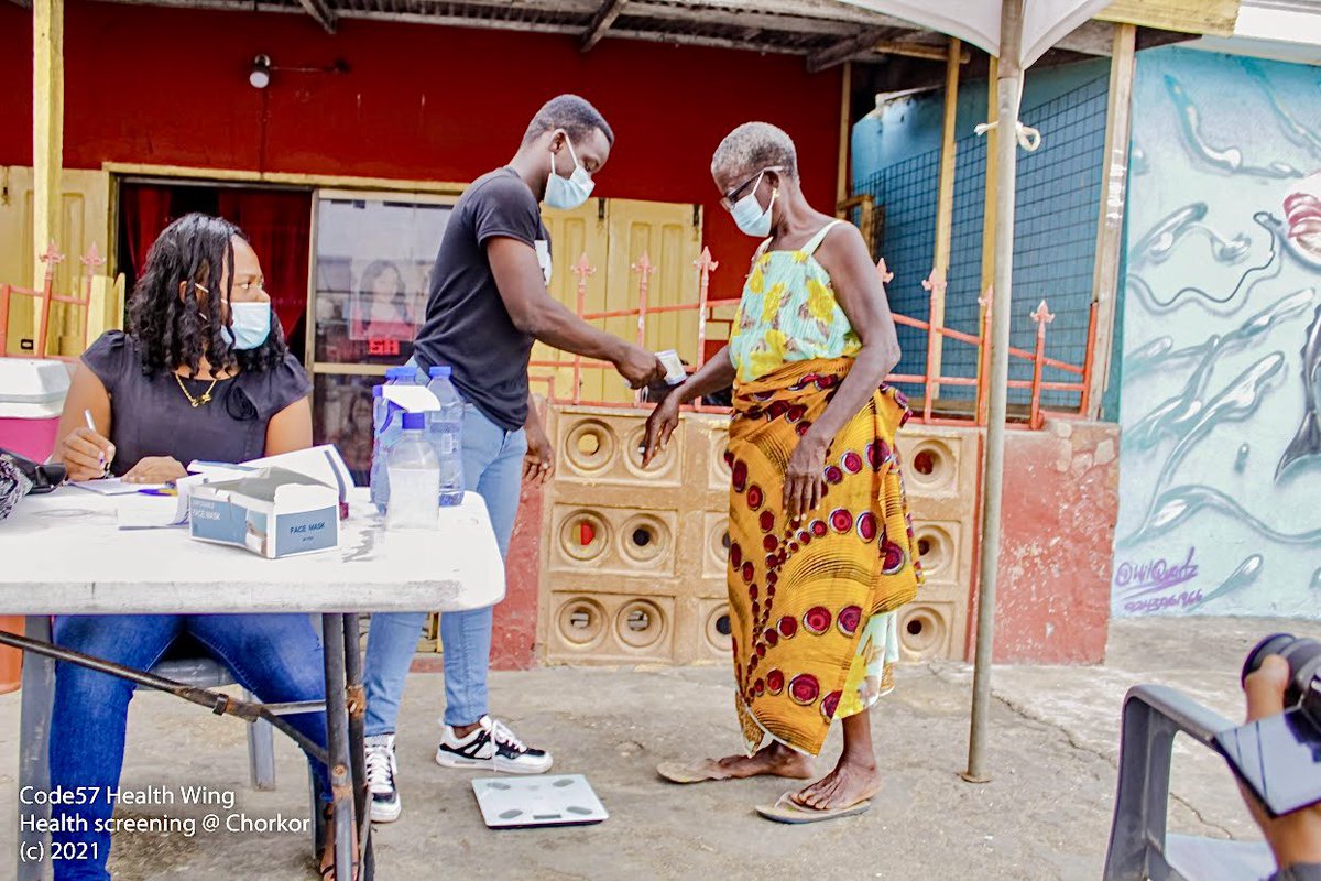 code57_'s tweet photo. The health ministry of Codenation1957 offering free health care screening services to the people of Chorkor.

#ghana #health #leadership #community #code57 #screening https://t.co/PnMIETPLe0