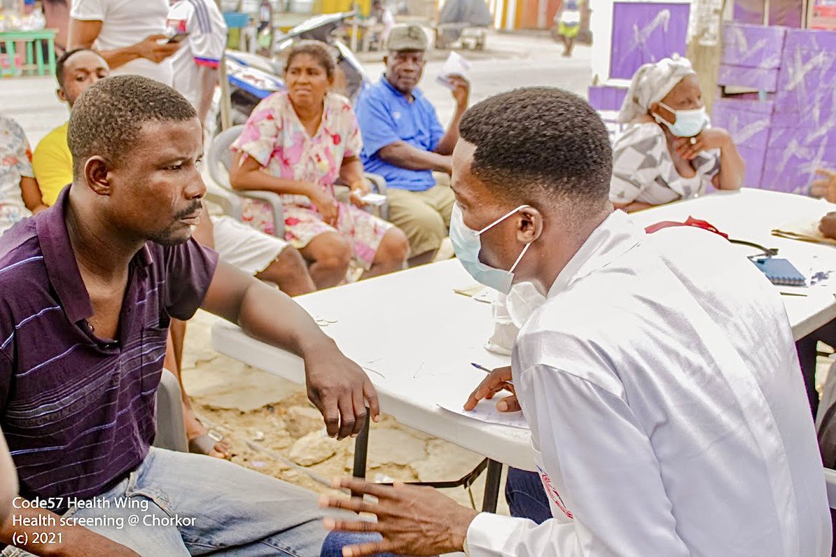 code57_'s tweet photo. The health ministry of Codenation1957 offering free health care screening services to the people of Chorkor.

#ghana #health #leadership #community #code57 #screening https://t.co/PnMIETPLe0