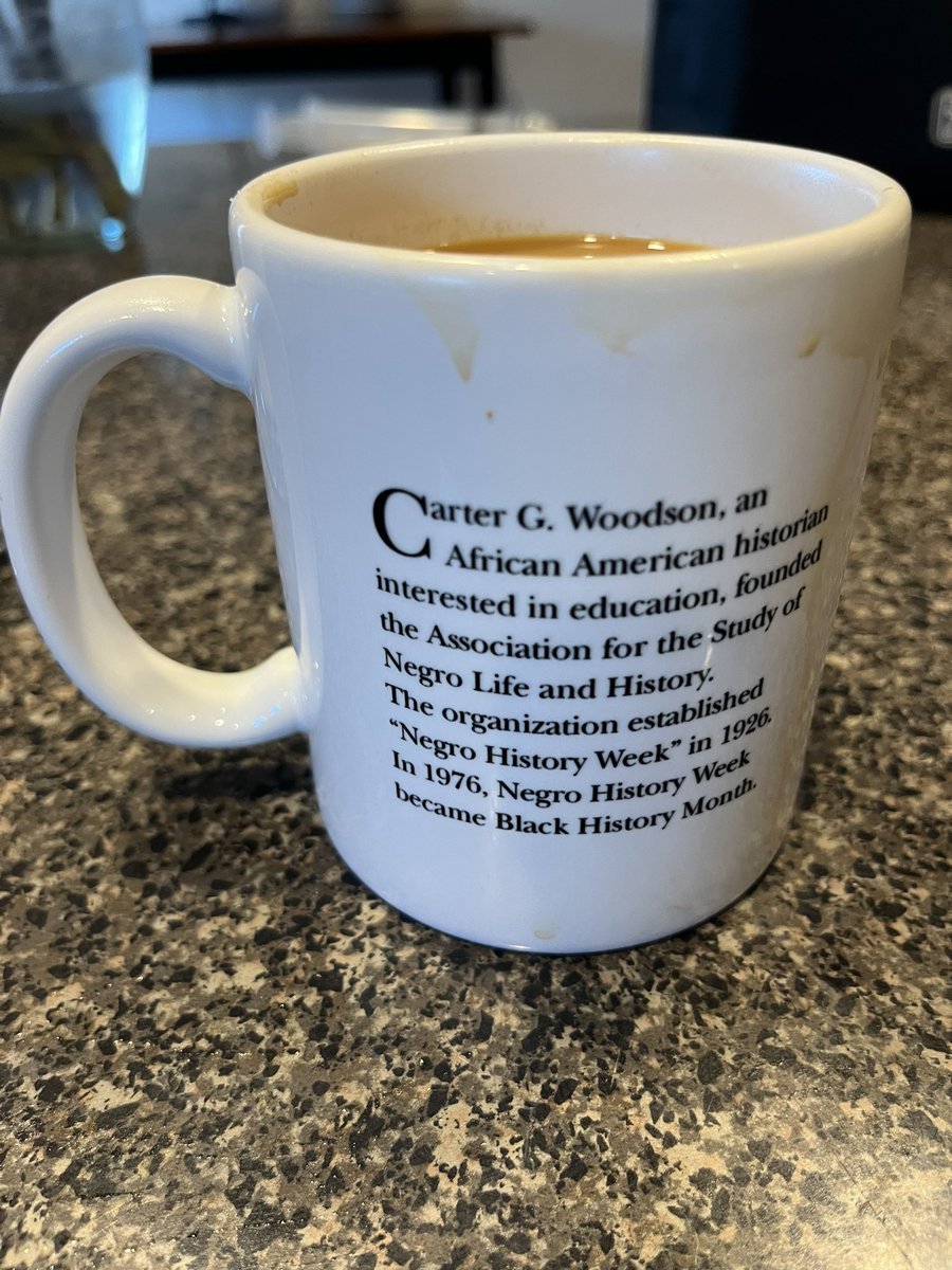 My new Carter G. Woodson mug that I purchased from <a href="/BethuneNHS/">Bethune NHS</a> 🥰 Be sure to check out the gift shop when you visit!