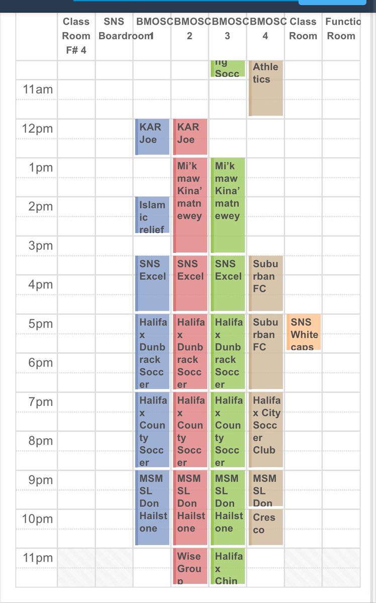 This is how every indoor soccer field in HRM looks all winter. Booked solid every evening and weekend. 

Who wants to build a first come first serve field on the peninsula where people who love soccer can show up and play without having to organize a million weeks in advance?