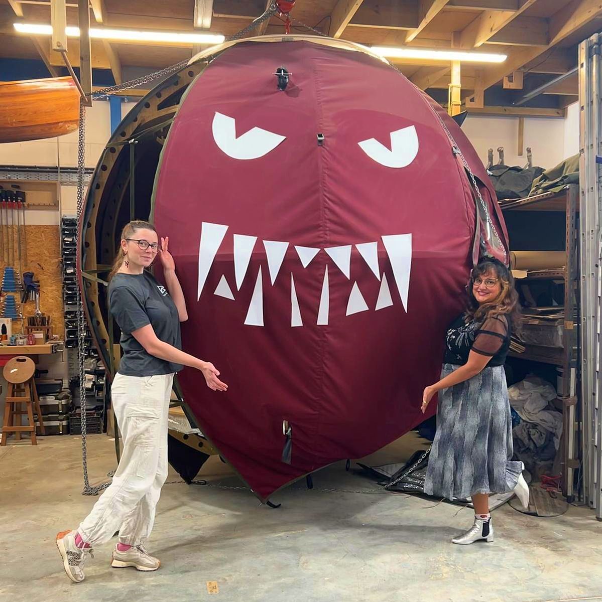 TreeTents's tweet image. Getting the #TreeTents workshop into the swing of things 🎃