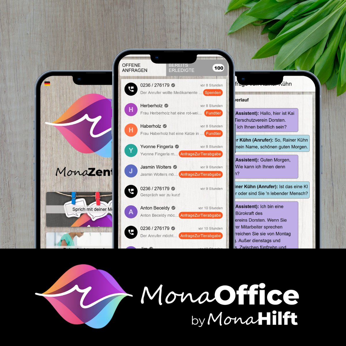 🚀 Der Launch von MonaOffice ist da!

Unsere Founder's Pack Edition ist ab sofort verfügbar und die ersten Plätze sind bereits weg! 🏃‍♂️💨

Wenn du Interesse an einem perfekt skalierbaren, mehrsprachigen, und empathischen Kundenservice hast, dann melde dich jetzt an und sei Teil