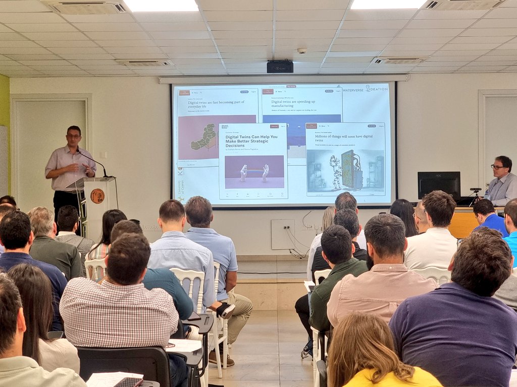 WATERVERSE 🇪🇺 (@waterverseeu) on Twitter photo 🔝Here we are at the 🇨🇾 Joint Multi-Stakeholder Forum for our <a href="/WaterverseEU/">WATERVERSE 🇪🇺</a> & @IDEATION_eu projects in Cyprus! This forum follows our productive two-day <a href="/WaterverseEU/">WATERVERSE 🇪🇺</a> plenary meeting.
💡 Today, partners from both projects are on stage, sharing insights from their impactful work. 🔝Here we are at the 🇨🇾 Joint Multi-Stakeholder Forum for our <a href="/WaterverseEU/">WATERVERSE 🇪🇺</a> & @IDEATION_eu projects in Cyprus! This forum follows our productive two-day <a href="/WaterverseEU/">WATERVERSE 🇪🇺</a> plenary meeting.
💡 Today, partners from both projects are on stage, sharing insights from their impactful work.