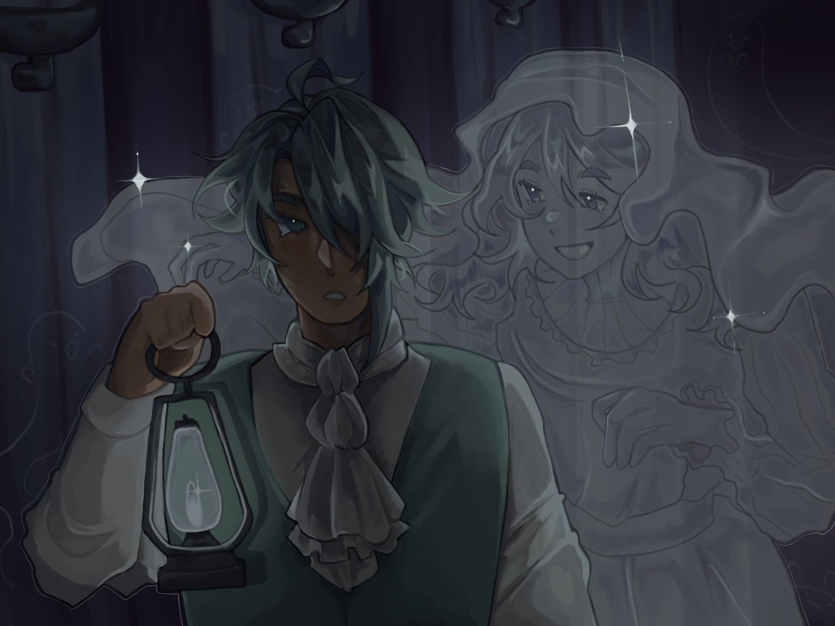 kavethamdoodles's tweet photo. #kavetham silly ghost and his silly sickly human https://t.co/IQifb0pb71