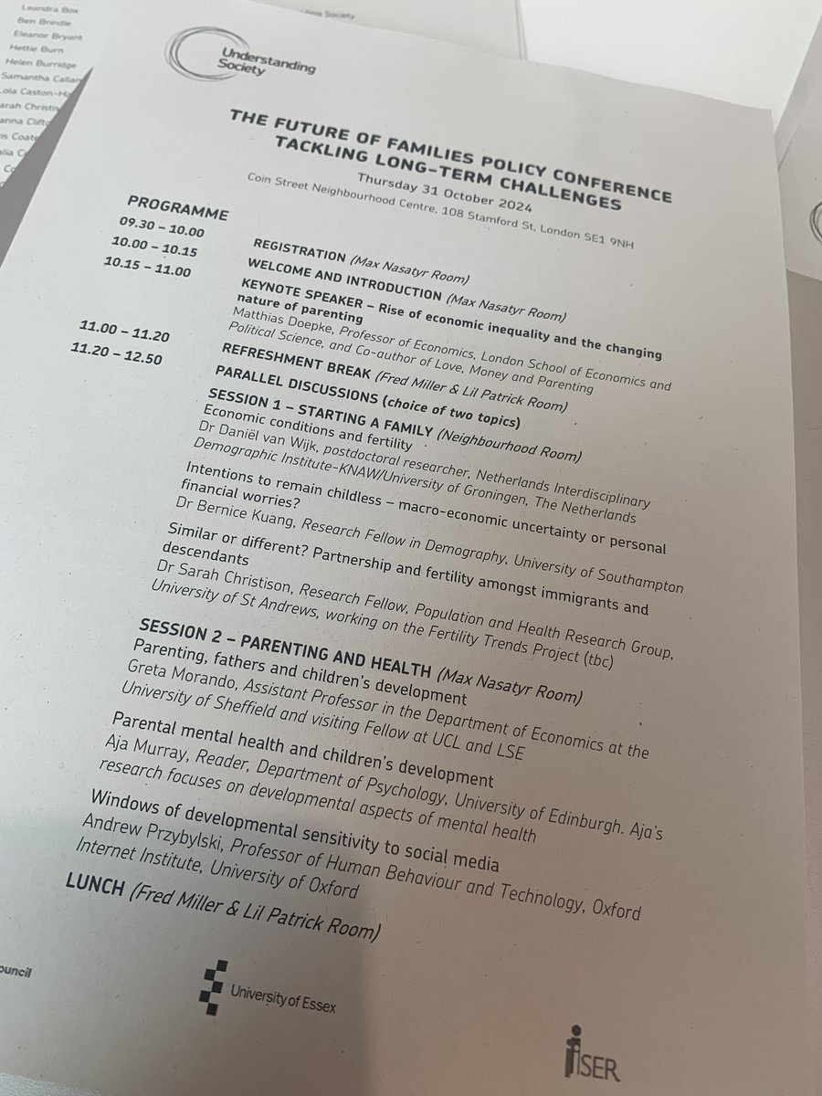 ISER (@iseressex) on Twitter photo Weāre in London today for our <a href="/ESRC/">Economic and Social Research Council</a> <a href="/usociety/">Understanding Society</a> policy conference on the future of families. 1st keynote Prof Matthias Doepke <a href="/LSEnews/">LSE</a> on economic inequality & changing nature of parenting Weāre in London today for our <a href="/ESRC/">Economic and Social Research Council</a> <a href="/usociety/">Understanding Society</a> policy conference on the future of families. 1st keynote Prof Matthias Doepke <a href="/LSEnews/">LSE</a> on economic inequality & changing nature of parenting