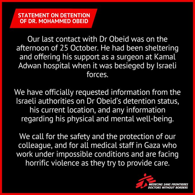 MSF Statement