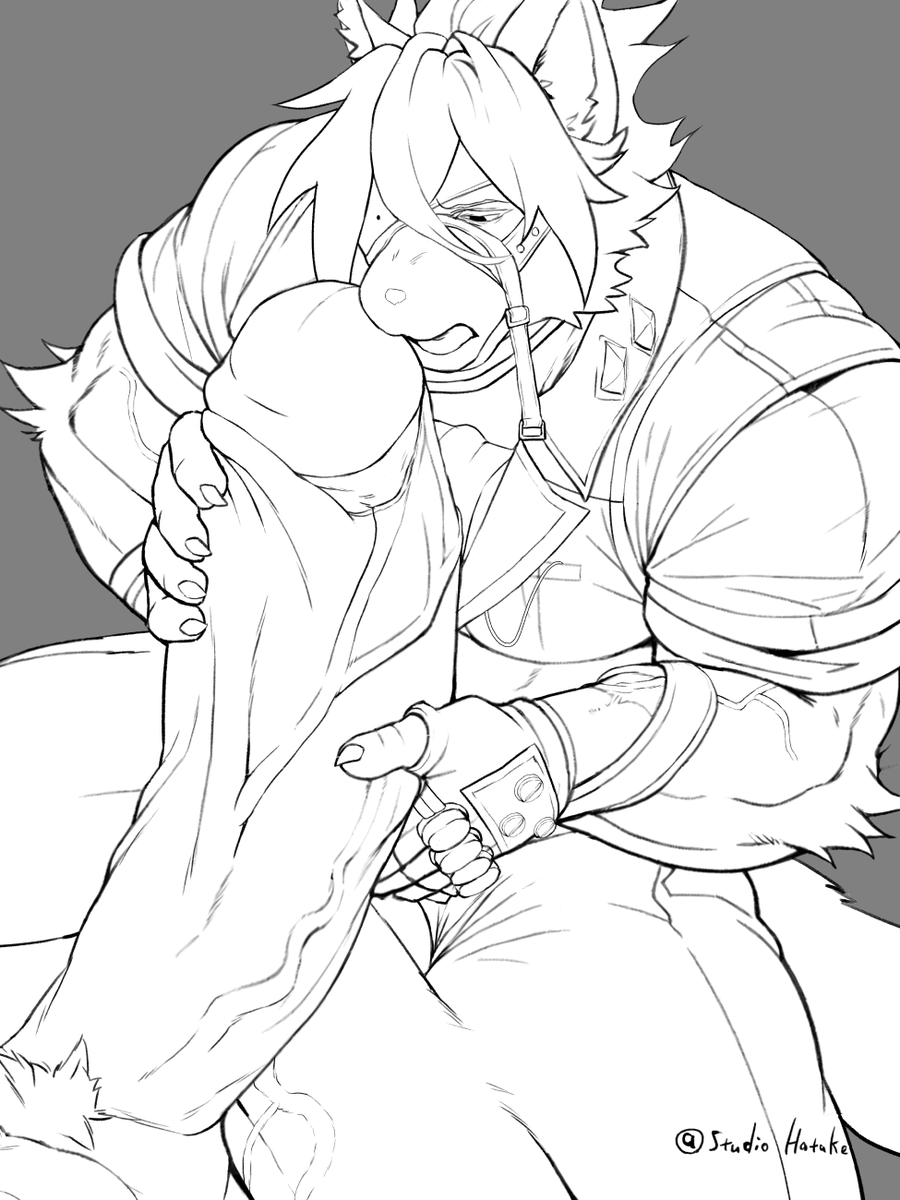 STUDIO_HATAKE's tweet photo. Von Lycaon wip line https://t.co/lEXAHI0sCE