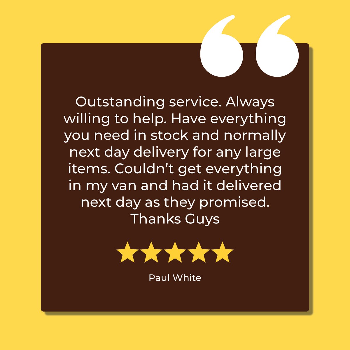 Another happy customer 😊