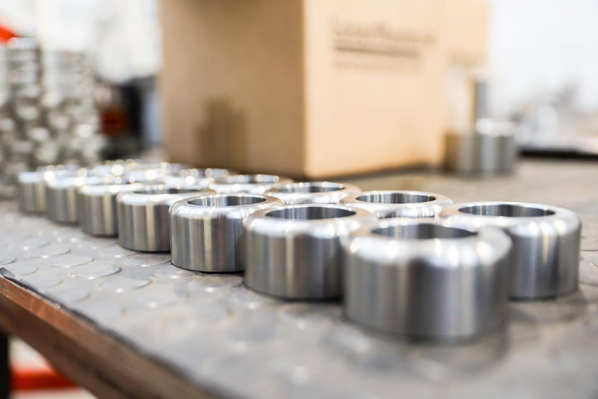 Assembly parts that will be fabricated to a driven sprocket, which have been turned and bored 📷
 01209 821902 sales@lasermaster.co.uk for more information.
Or contact our machining department direct at machineshop@lasermaster.co.uk
#machining #machiningservices #metallathe