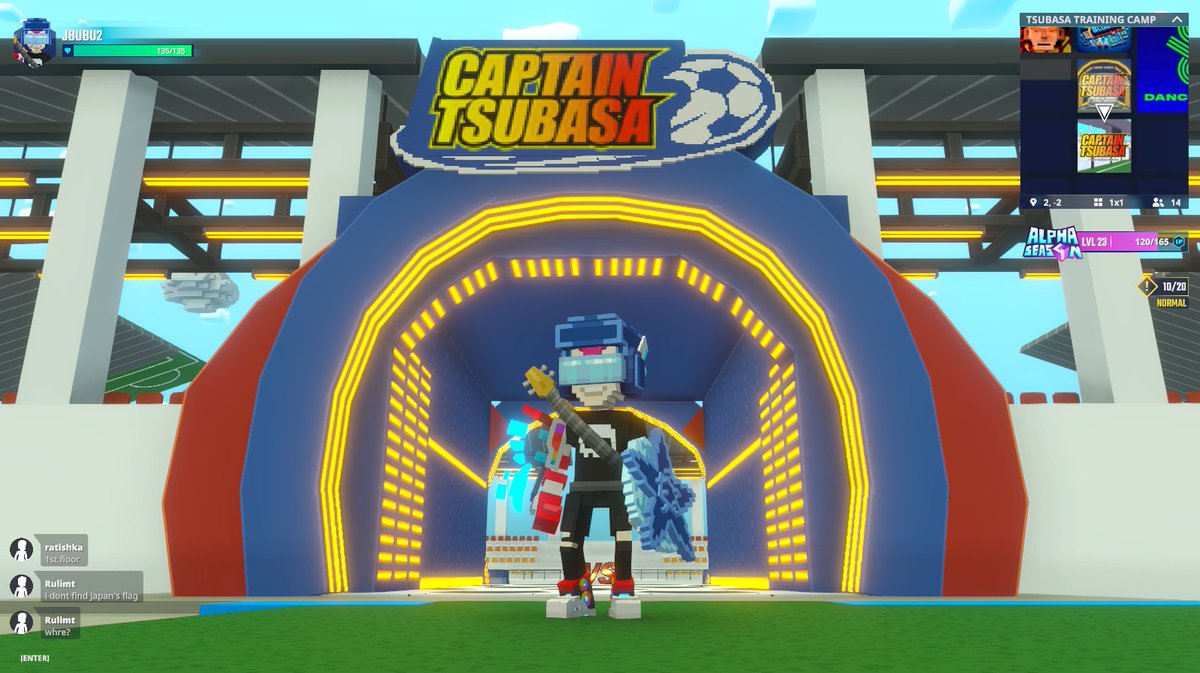 jbubu2jbubu2's tweet photo. ⚽ Even Tsubasa needs to hit training camp before bringing home another championship🏅Come train with me in @TheSandboxGame https://t.co/7r8IYwJOTn #TheSandbox #AlphaSeason4 #AS4SocialChallenge https://t.co/CyCWTBy77W